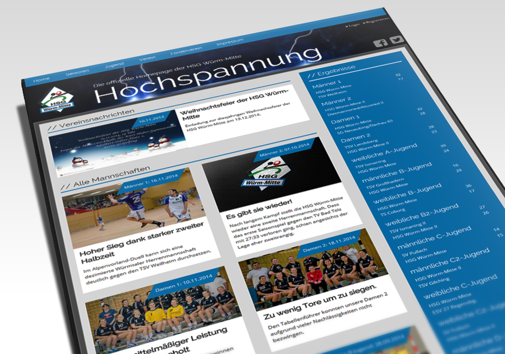 Screenshot HSG Würm-Mitte